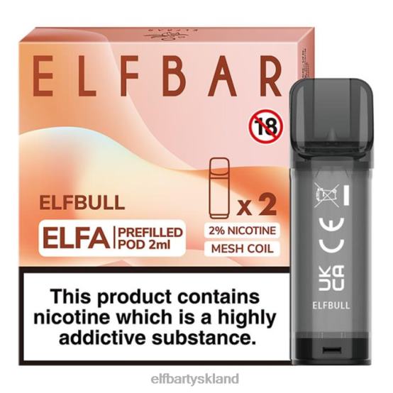 ELFBAR- elfa fyldt pod - 2ml - 20mg (2 pakke) 2X0XL128 elvertyr elf bar 1500